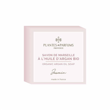Sapone di Marsiglia all'olio di argan biologico, fragranza di gelsomino - 100g