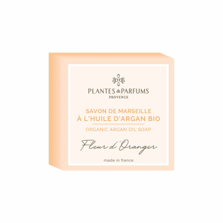  Savon de Marseille à l'huile d'Argan senteur Fleur d'oranger - 100g