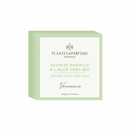 Sapone di Marsiglia all'aloe vera fragranza alla verbena - 100g