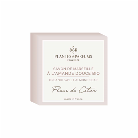 Sweet Almond scented Cotton Flower Marseille Soap - 100g