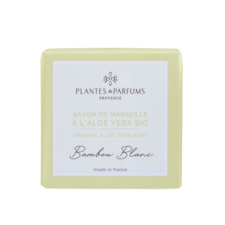 Sapone di Marsiglia all'aloe vera, fragranza di bambù bianco - 100g