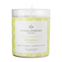 Bougie végétale à l'huile essentielle de Citronnelle - 180g