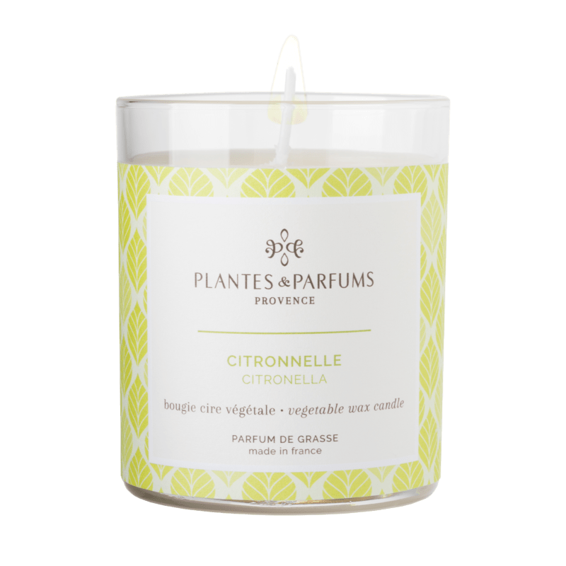 Bougie végétale à l'huile essentielle de Citronnelle - 180g