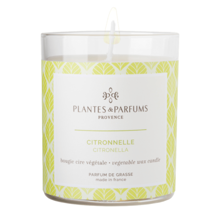 Candela vegetale con olio essenziale di Citronella - 180g
