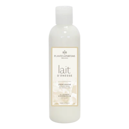  Crème de douche au Lait d'ânesse et aux extraits d'avoine  et  lys - 250ml