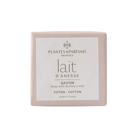 Savon enrichi au lait d'ânesse parfum Coton - 100g