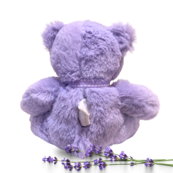 Ours rempli de fleurs de Lavande  et  Lavandin - Petit modèle (15 cm)