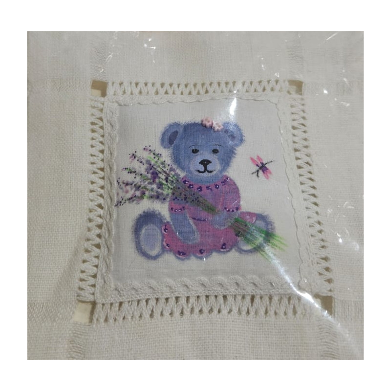 Coussin de Gisèle - Peint à la main