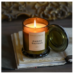 Bougie végétale parfumée Ambre Safran – 260 g
