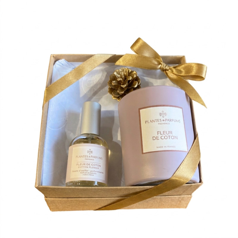 Coffret cadeau ambiance Fleur de Coton