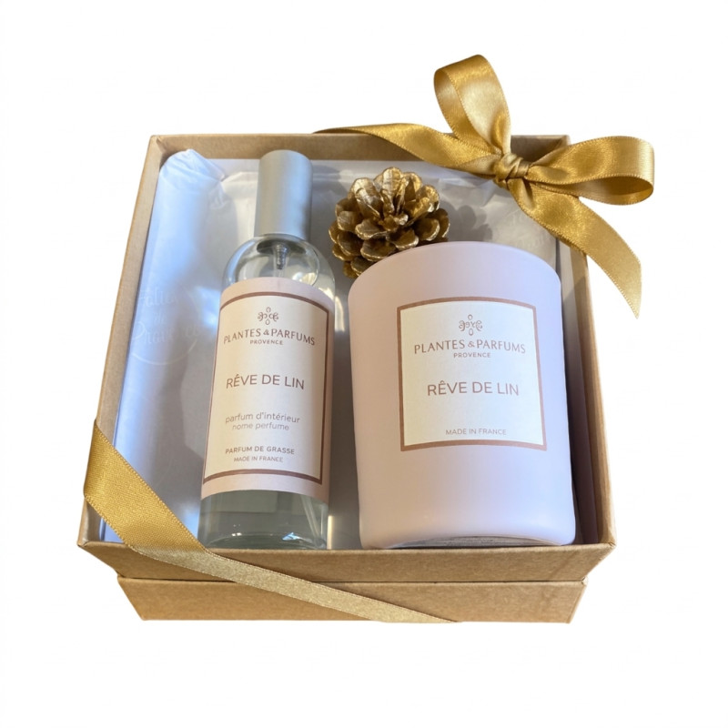 Coffret cadeau ambiance Rêve de lin
