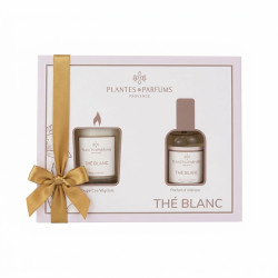 White Tea Gift Set – Candle & Room Spray | Folies de Provence